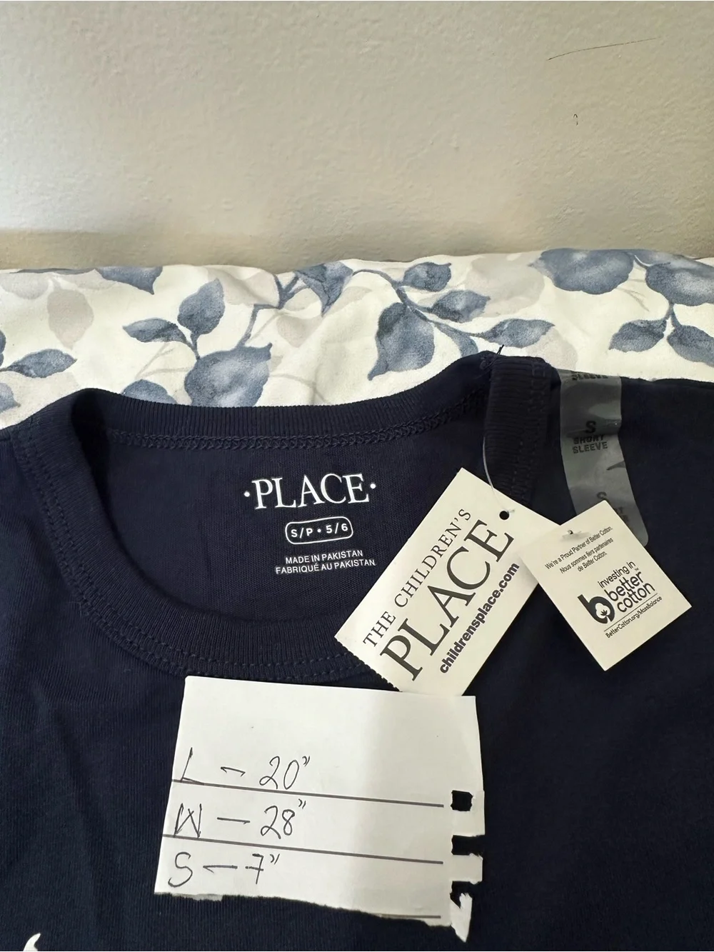 The Children's Place Navy Short-Sleeve Tee with Logo Tag